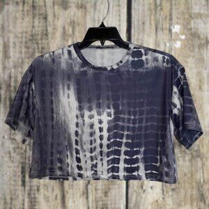 2 for $15 Shein Grayish Blue Tie-Dye Crop Top Size XS